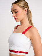 Bandeau Top with Red Straps