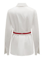 Oversized Shirt with Belt Detail