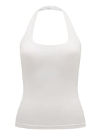 All Day Halter Top White