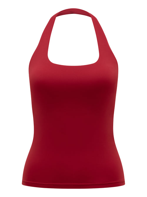 All Day Halter Top Red