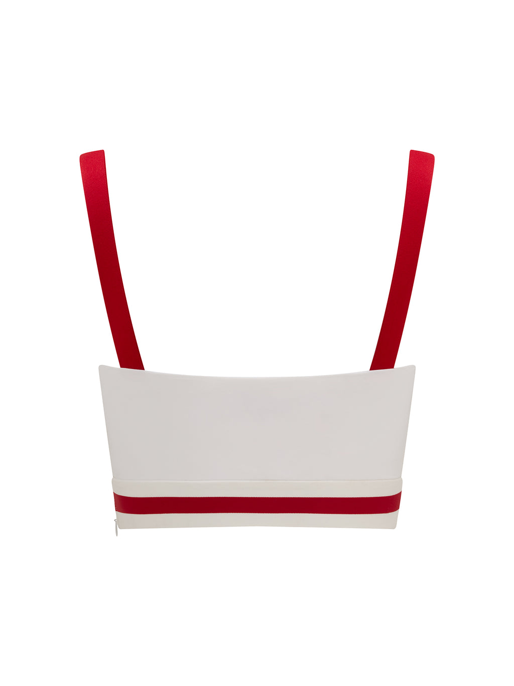 Bandeau Top with Red Straps