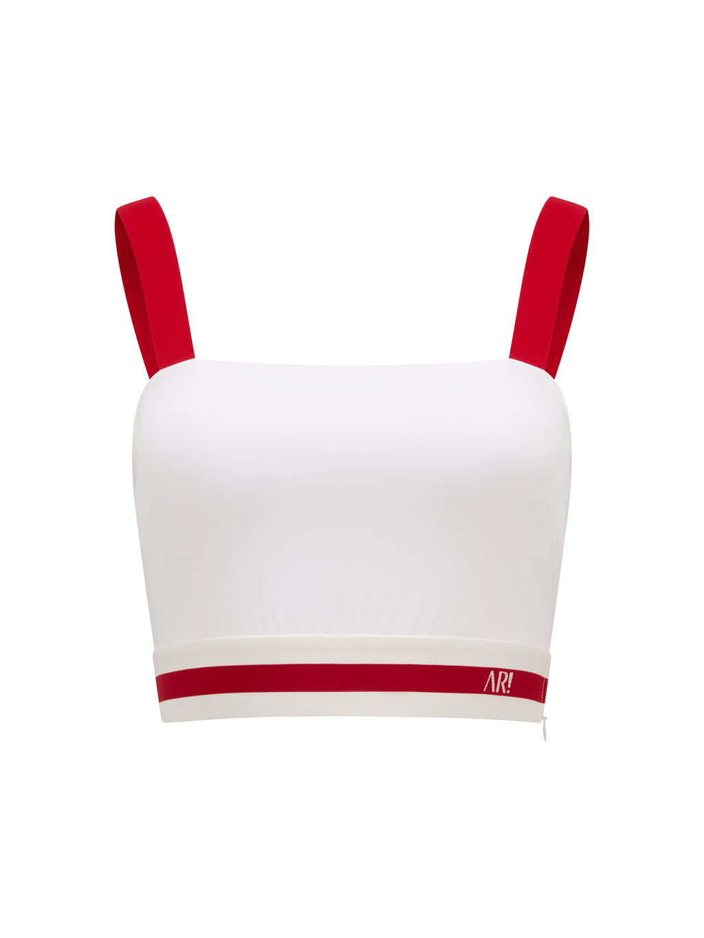 Bandeau Top with Red Straps