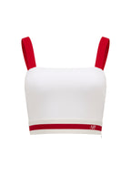 Bandeau Top with Red Straps