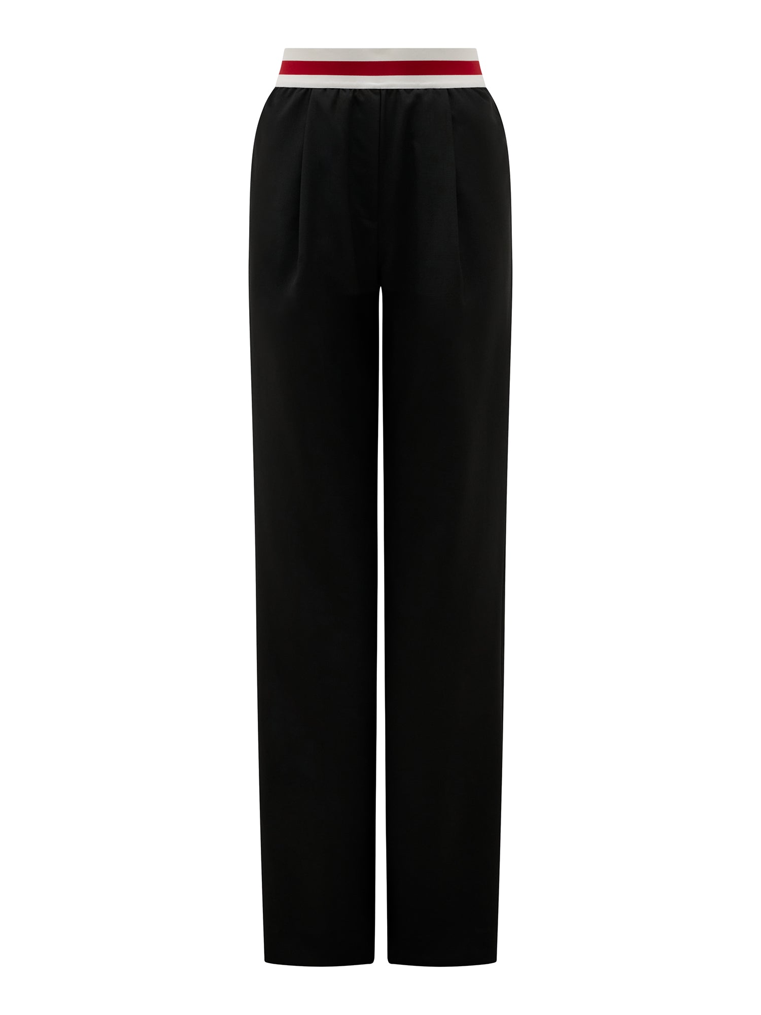 Wool Trouser with Elastic Waist Band
