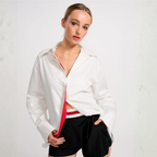 Oversized Shirt with Belt Detail